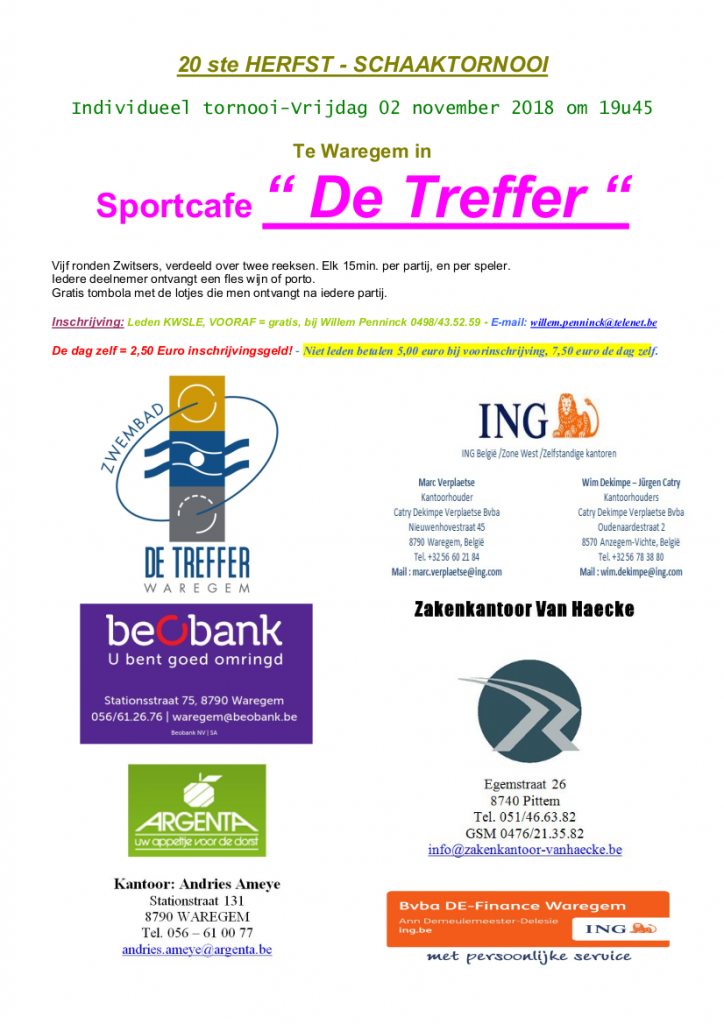 Affiche herfsttornooi 2018